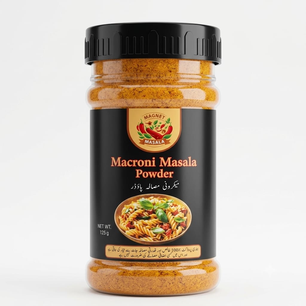 Delicious macroni masala powder jar-125 grm