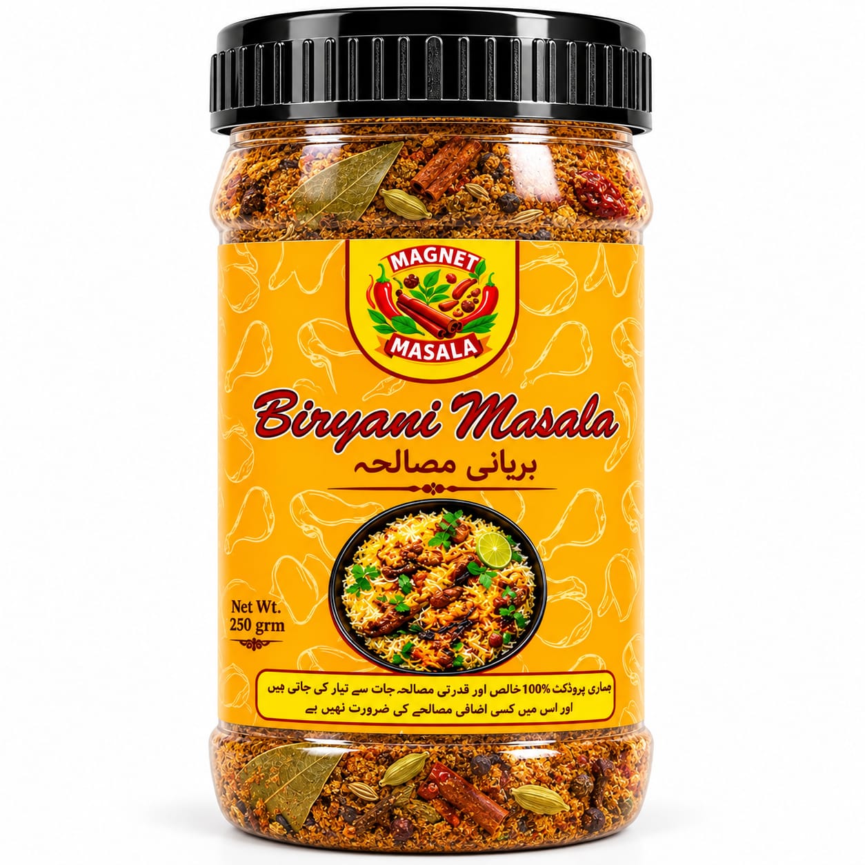 Magnet Biryani Masala 250g packaging